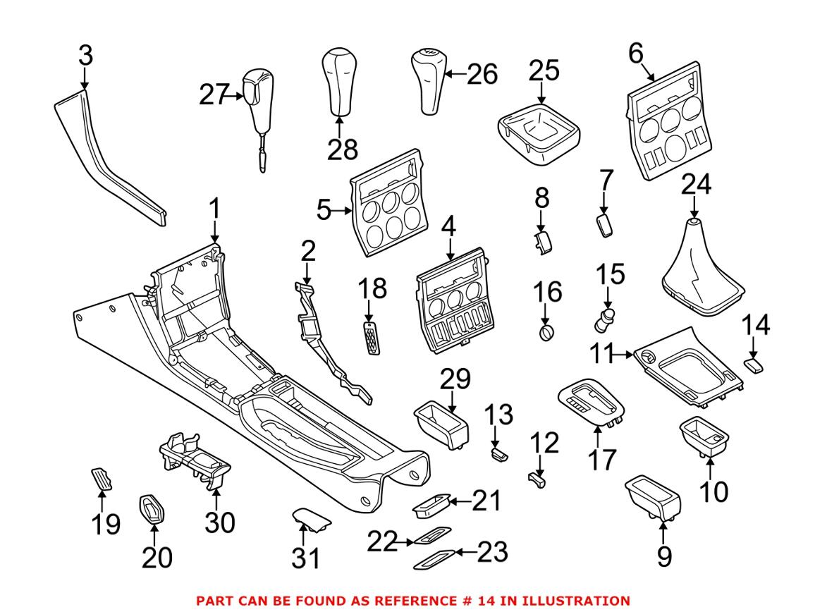 BMW Switch Plate 51162492136